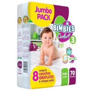 Couches Bébé Confort de Bimbies