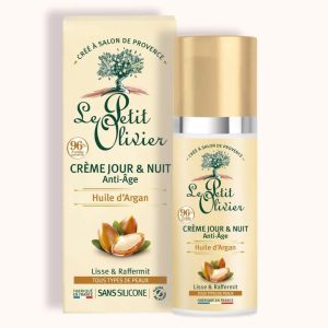 Crème Jour & Nuit Anti-Âge Huile d’Argan – Le Petit Olivier