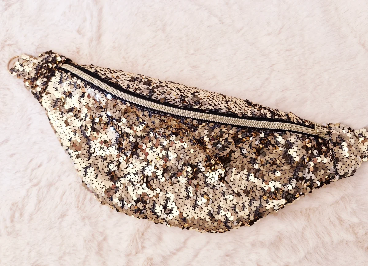 Sac Banane Pailleté en Sequins : Idéal pour Briller en Soirée "DISCO"
