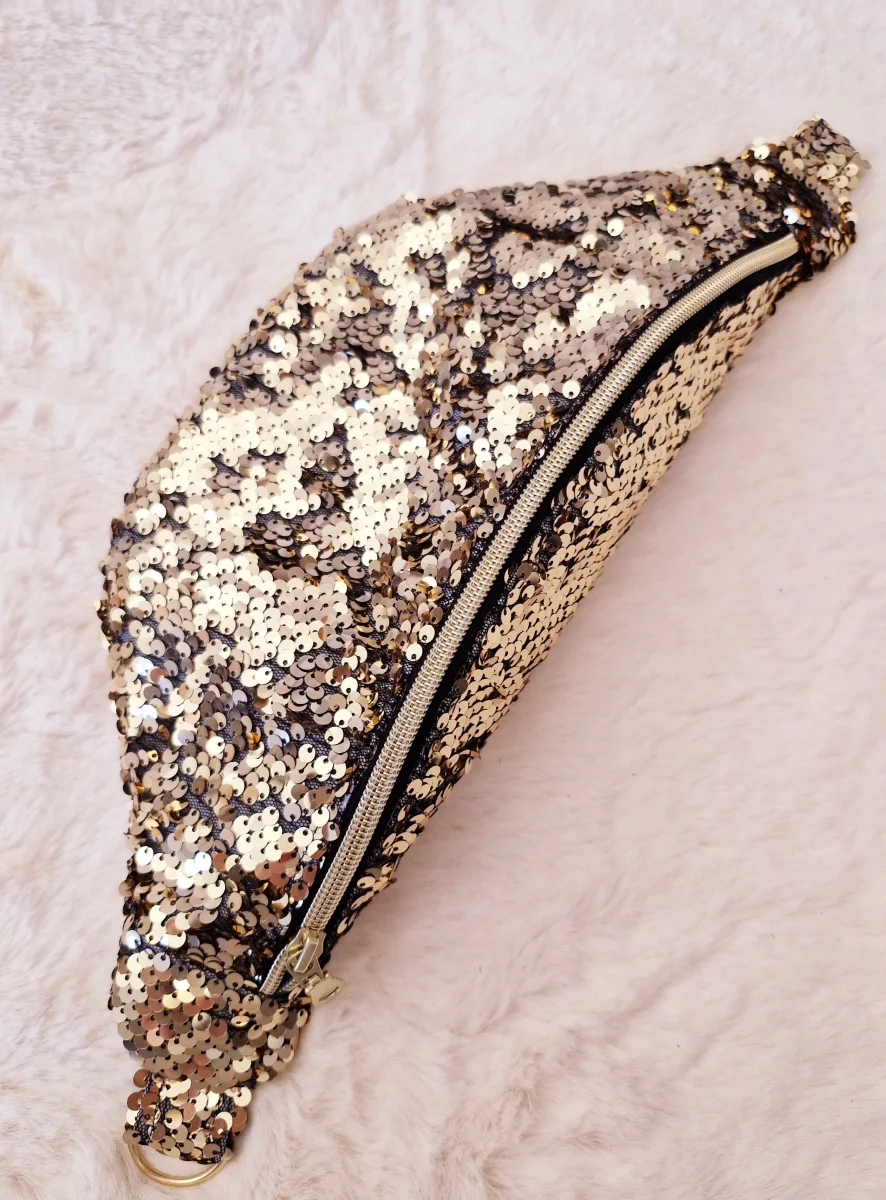 Sac Banane Pailleté en Sequins : Idéal pour Briller en Soirée "DISCO" – Image 3