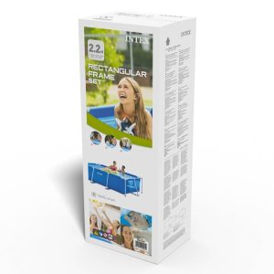 حوض سباحة مستطيل من إنتكس Piscine tubulaire rectangulaire Intex