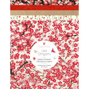 5 Papiers Origami - 19,50 x 19,50 cm - Réveillon - 20J