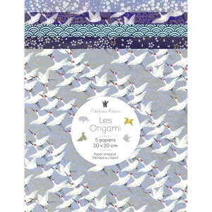 5 Papiers Origami - 20 x 20 cm - Shiretoko - 20 O