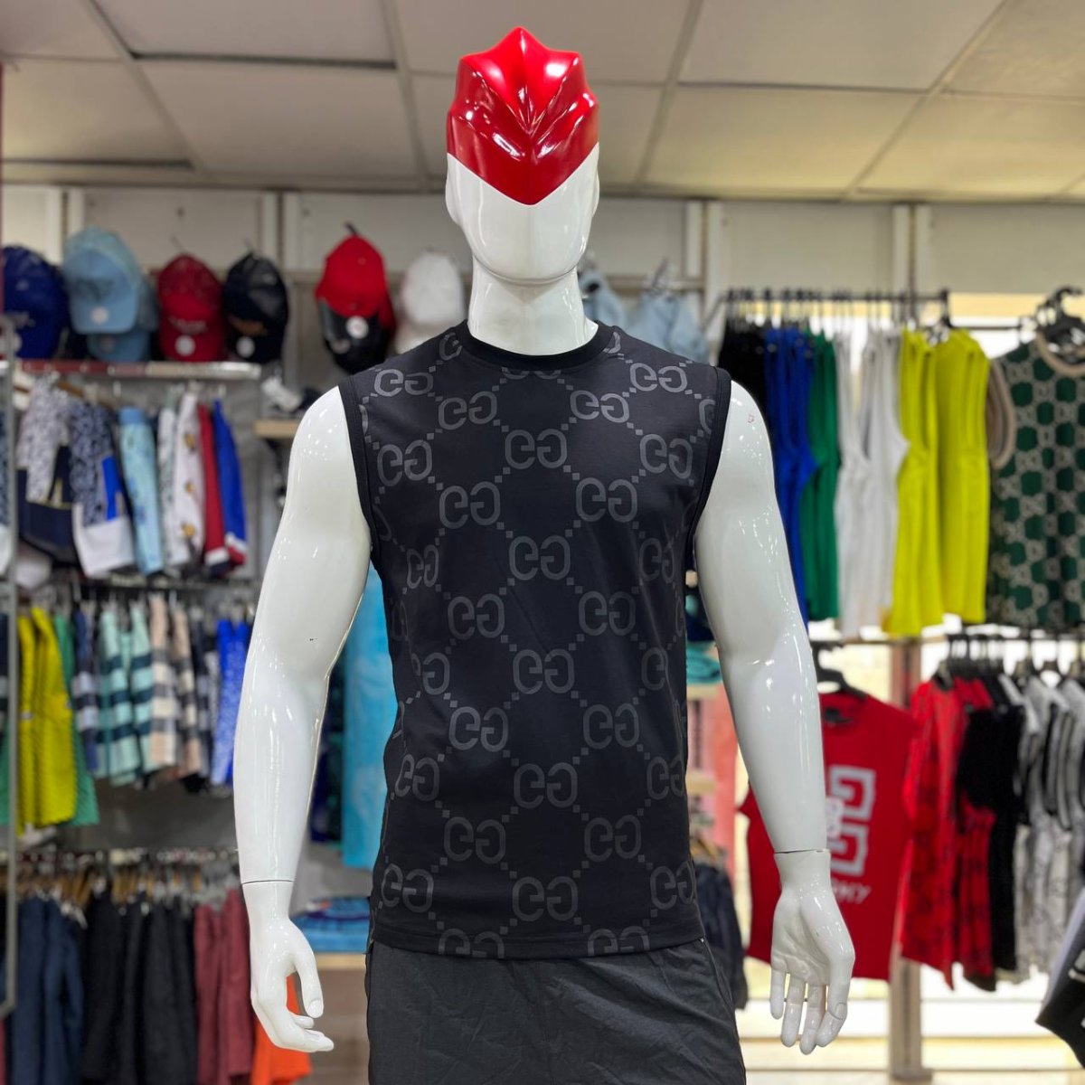 قميص رجالي من دون أكمام Débardeur Homme Motif GG – Image 5