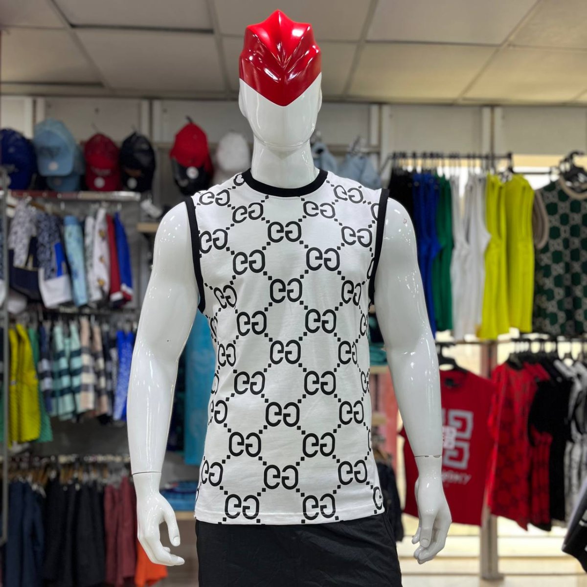 قميص رجالي من دون أكمام Débardeur Homme Motif GG – Image 2