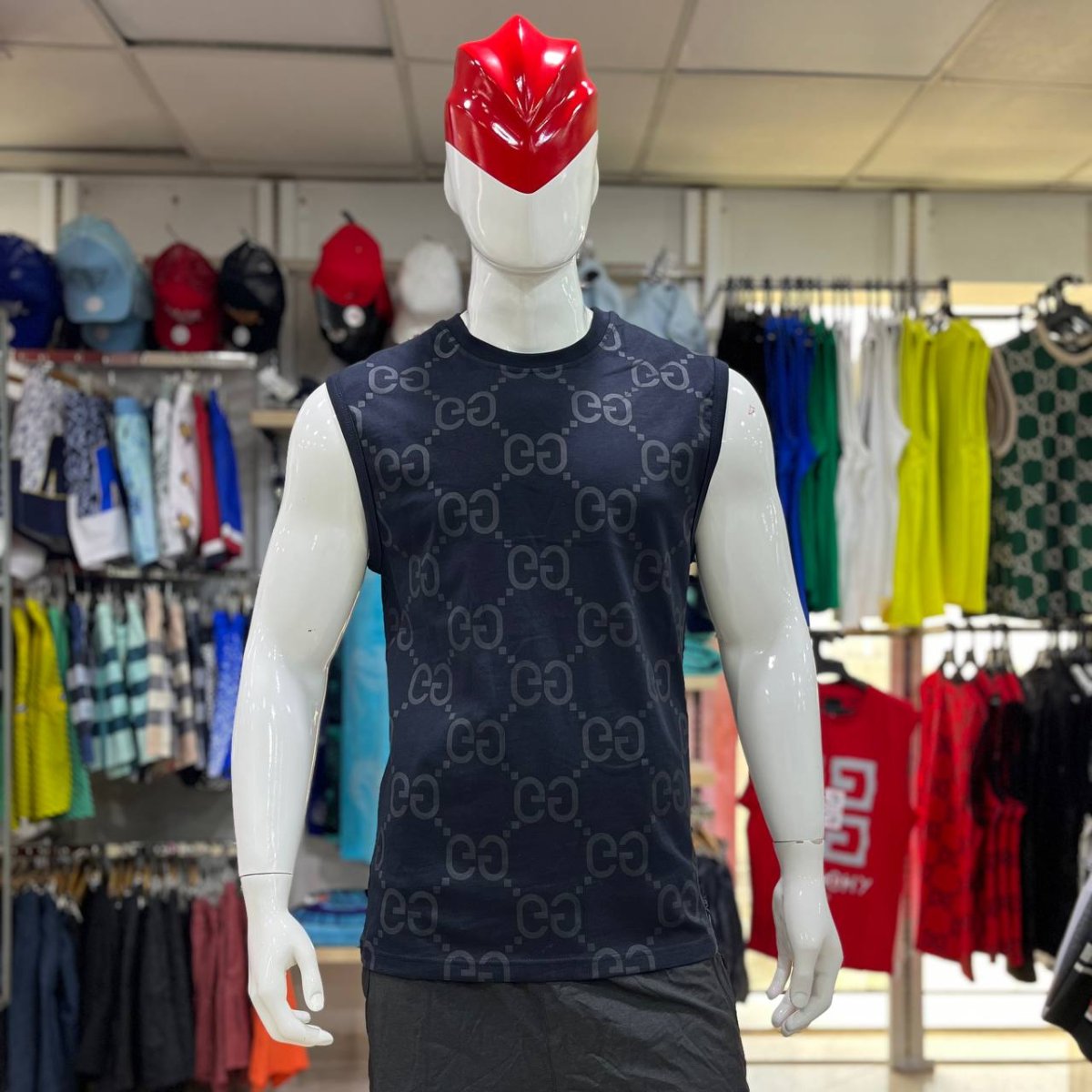 قميص رجالي من دون أكمام Débardeur Homme Motif GG – Image 6