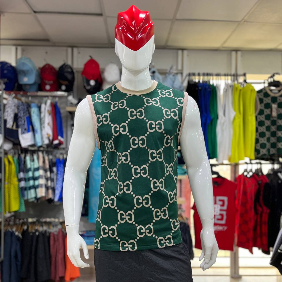 قميص رجالي من دون أكمام Débardeur Homme Motif GG – Image 7