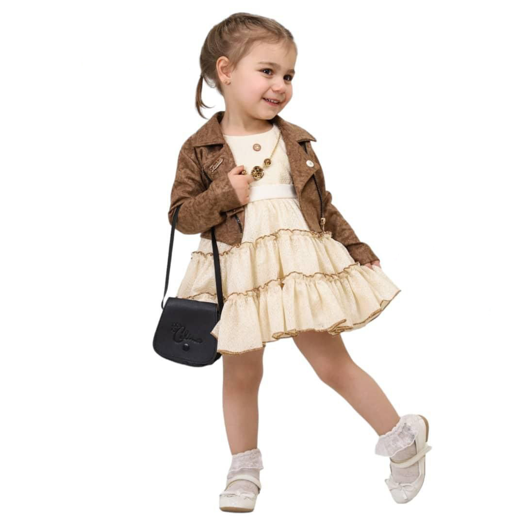 فستان البنات للأميرات الصغيرات Robe fillette nouveau modèle – Image 4