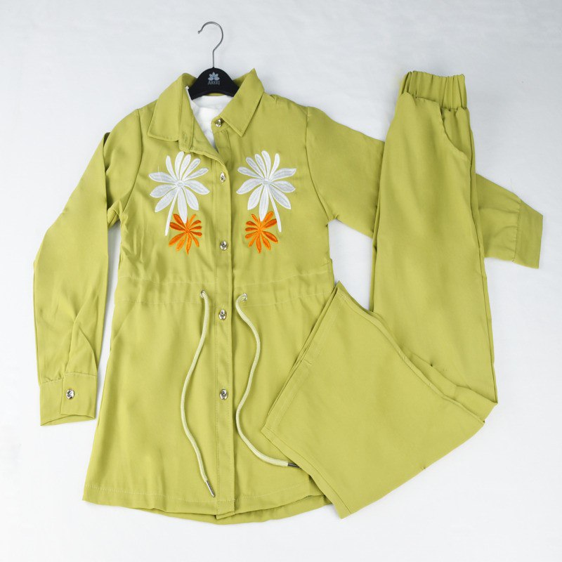 طقم للبنات بثلاث قطع Ensemble Fille 3 Pièces