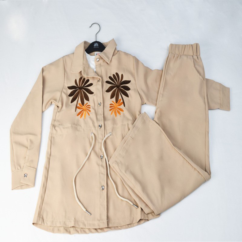 طقم للبنات بثلاث قطع Ensemble Fille 3 Pièces – Image 4