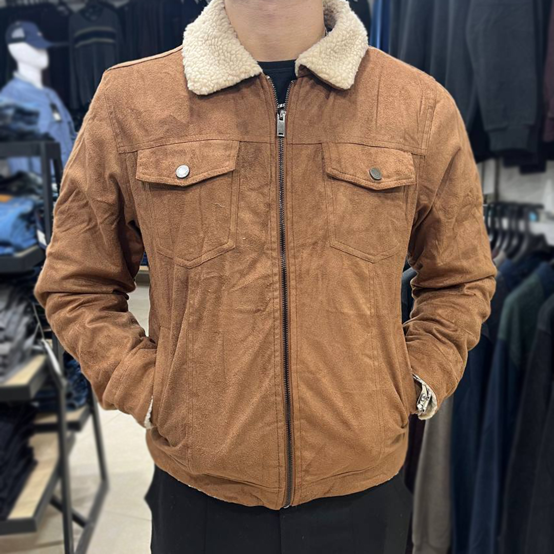 جاكيت الجينز المميزة للرجال Veste Jean Interieur Mouton – Image 5