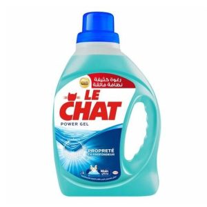 LE CHAT LAVE LINGE 1L POWER GEL BLEU