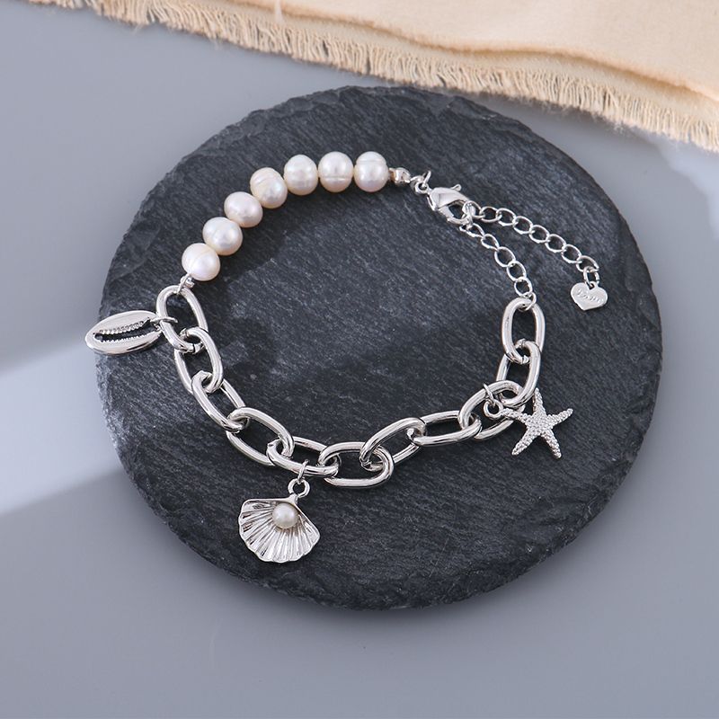 Simple star fich artificiel Pearl bracelet – Image 2