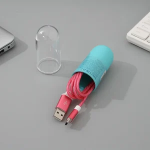 TYPE-C LIGHT -UP SYNC CHARGING CABLE WITH STORAGE CASE (PINK /1M)