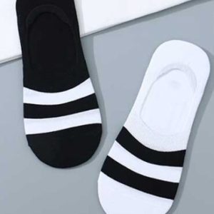 TWO STRIPES DESIGN NO-SHOW FOR MEN (2PCS-SET)