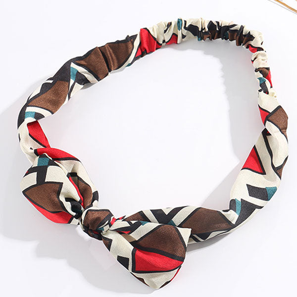 Stylish geometric bow headwrap – Image 2