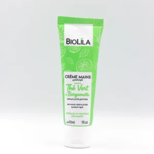 BIOLILA Crème Mains Thé Vert & Bergamote 50Ml