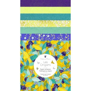7 Papiers Origami - 15 x 15 cm - Citronnier - U4