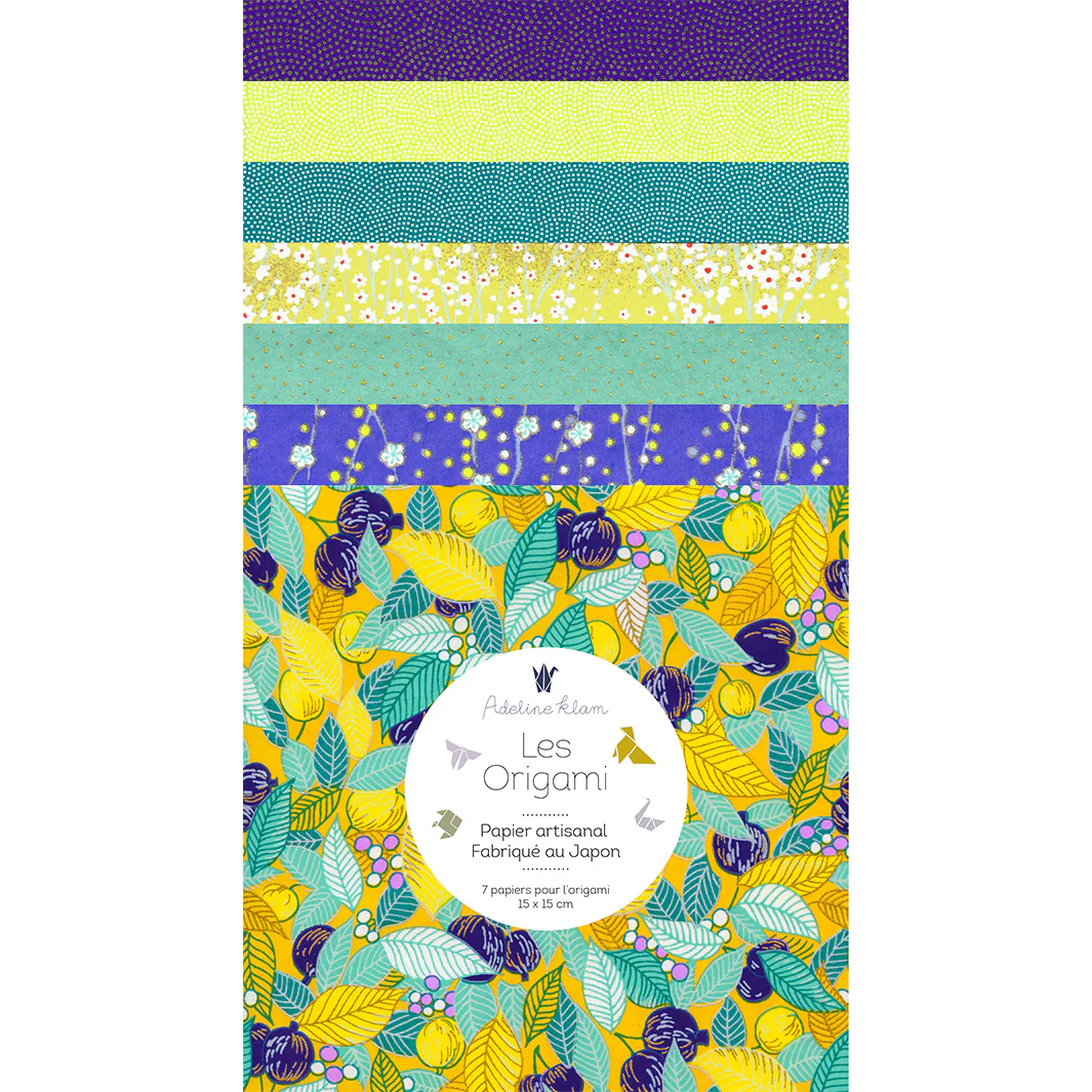 7 Papiers Origami - 15 x 15 cm - Citronnier - U4