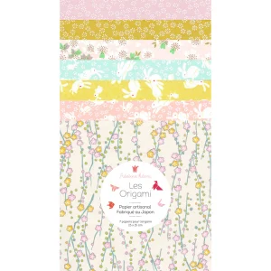 7 Papiers Origami - 15 x 15 cm - Dragée - C3