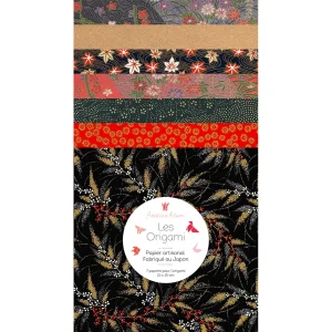 7 Papiers Origami - 15 x 15 cm - Kabuki - J4