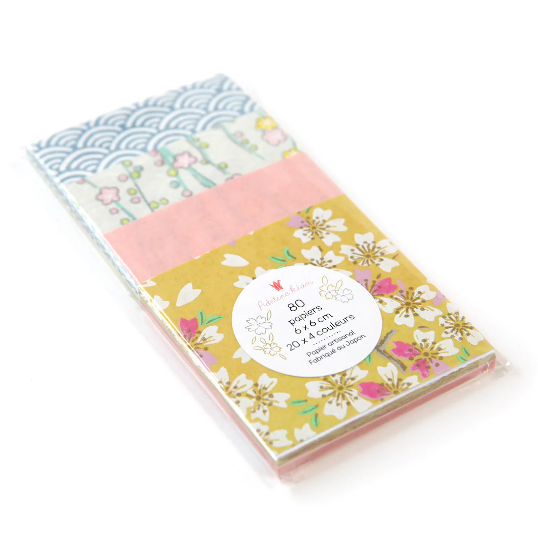 80 Papiers Origami - 6 x 6 cm - Onna No Ko – Image 3