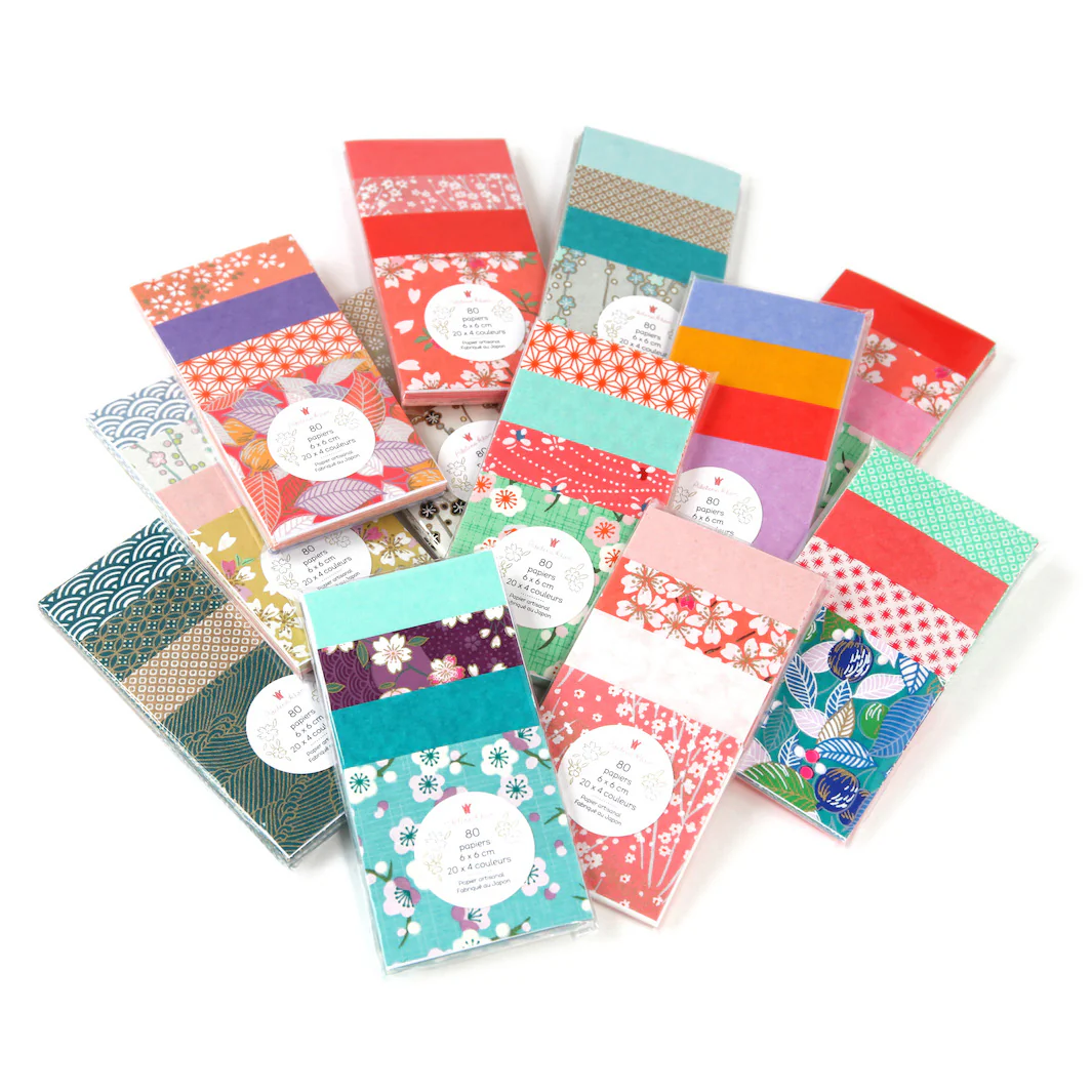 80 Papiers Origami - 6 x 6 cm - Onna No Ko – Image 5
