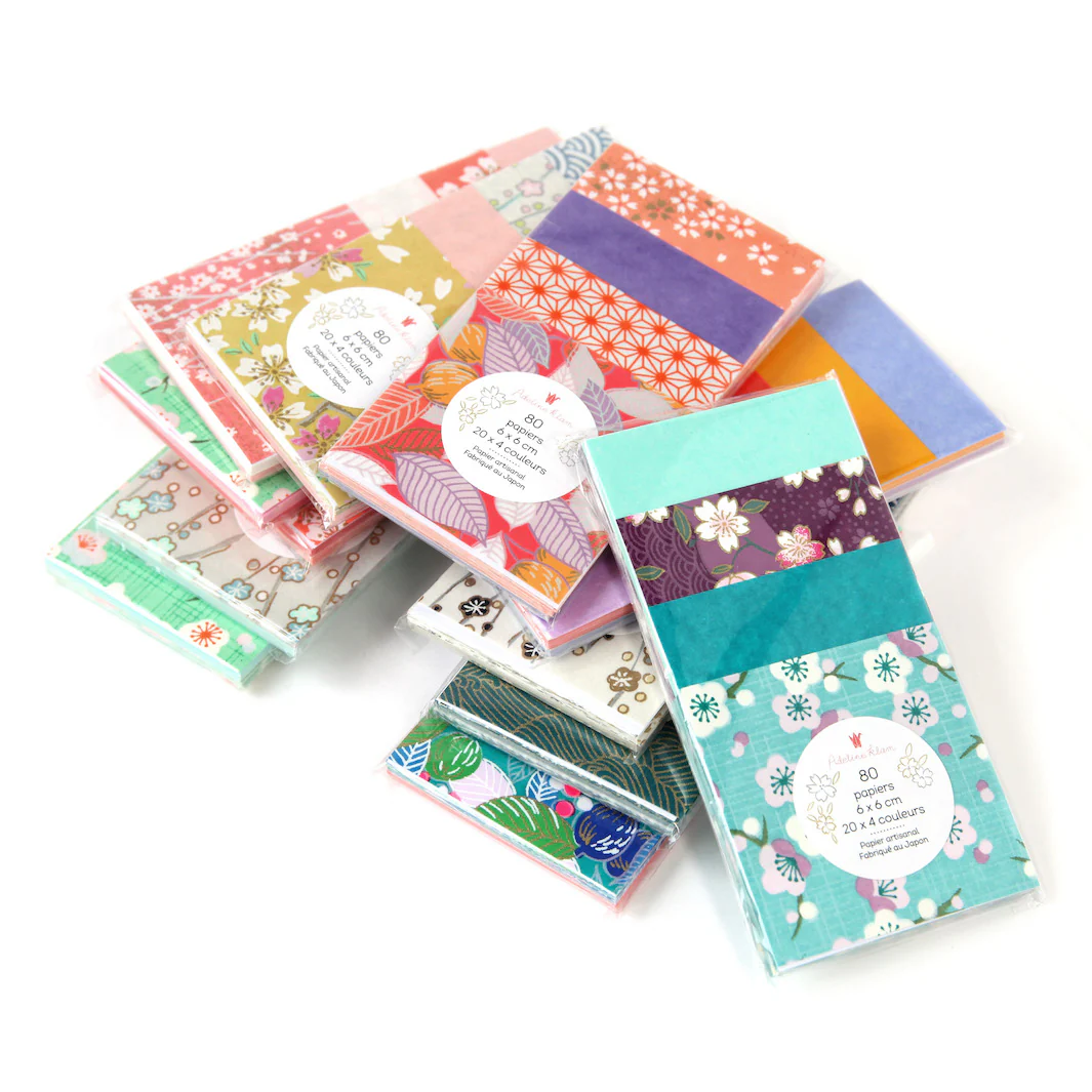 80 Papiers Origami - 6 x 6 cm - Tropiques – Image 7
