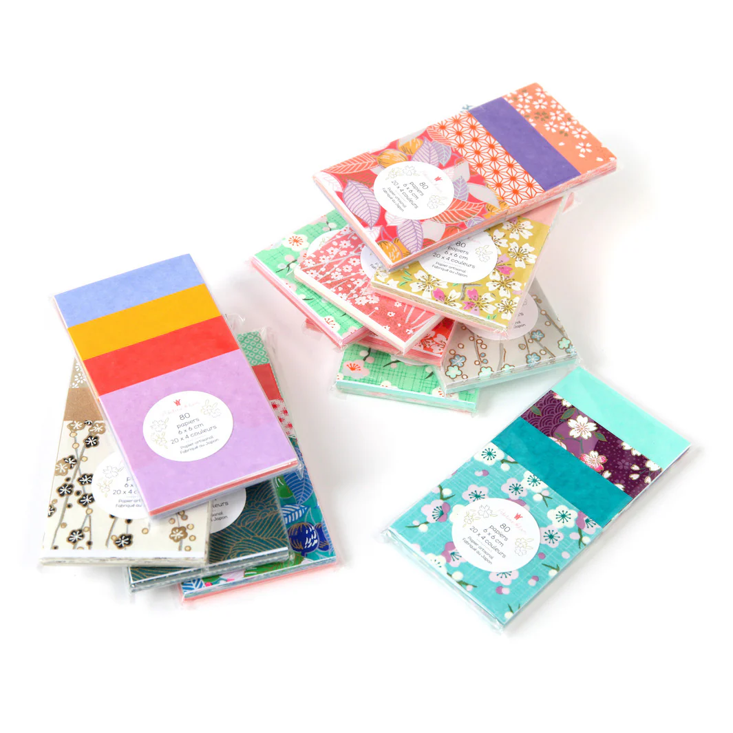 80 Papiers Origami - 6 x 6 cm - Tropiques – Image 8