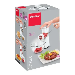 مفرمة لحم 3 في 1 ميتالتكس Hachoir Tartare 3-en-1 Metaltex