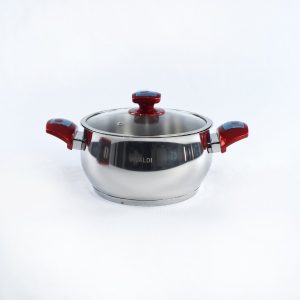 طنجرة اينوكس بغطاء زجاجي Marmite avec couvercle en verre