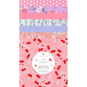 7 Papiers Origami - 15 x 15 cm - Praline - C1