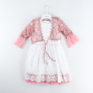 فستان العيد للأميرات الصغيرات  ENSEMBLE ROBE POUR FILLE