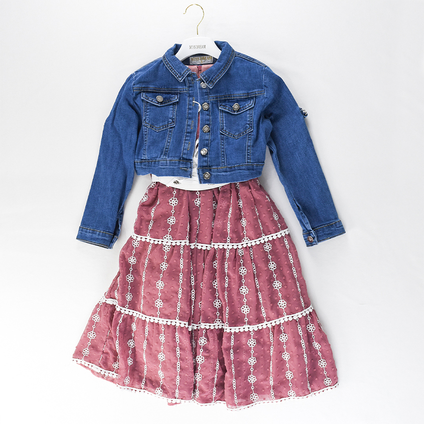 فستان العيد لابنتك الصغيرة ENSEMBLE ROBE POUR FILLES – Image 2