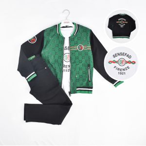 طقم ثلاث قطع بوجهين  Veste double face pour garçon