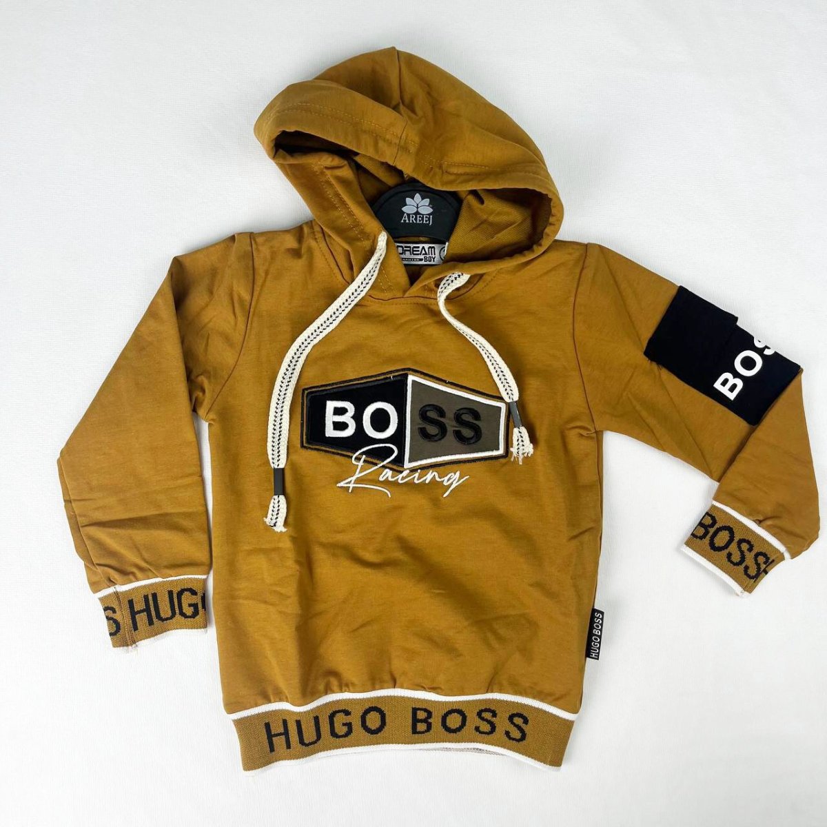 سترة بالقلمونة للأطفال الصغار Pull Bébé Garçon à Capuche – Image 3