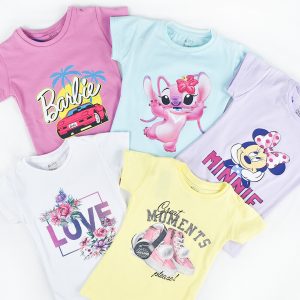 تي-شيرت للبنات بألوان زاهية T-SHIRT couleurs vives pour les FILLES