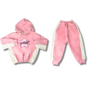 Jogging 2pcs Avec Capuche Pour Fille