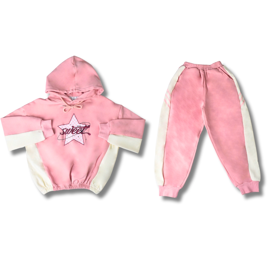 Jogging 2pcs Avec Capuche Pour Fille