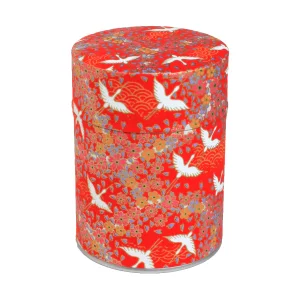 Boîte à thé - Envolées Grues - Rouge - M322