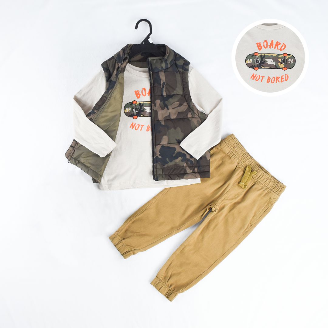 طقم ثلاث قطع للأولاد Ensemble trois pièces pour garçons – Image 4