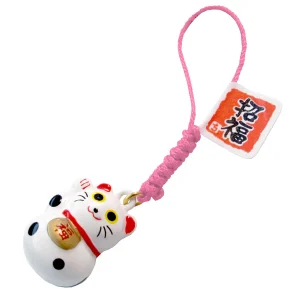 Grigri maneki neko cordon rose
