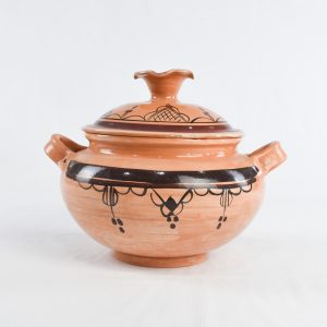 قدر حساء مزخرف من الفخار SOUPIERE EN ARGILE 3L