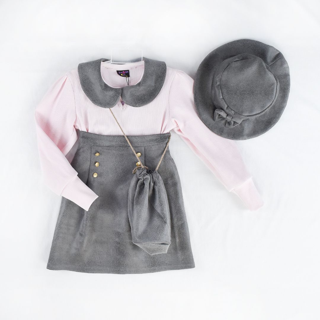 طقم 4 قطع للبنات Ensemble fille 4 pièces – Image 3