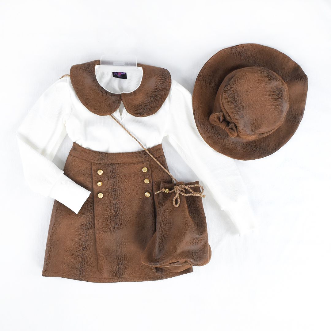 طقم 4 قطع للبنات Ensemble fille 4 pièces – Image 4