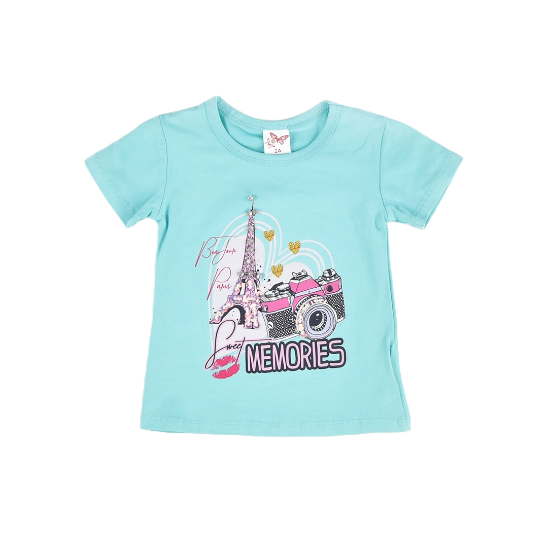 تي-شيرت خفيف وجميل للفتيات T-SHIRT FILLE DEMI MANCHE