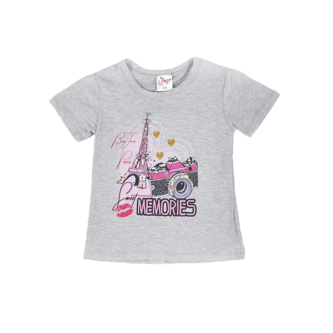 تي-شيرت خفيف وجميل للفتيات T-SHIRT FILLE DEMI MANCHE – Image 3