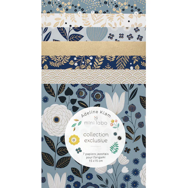 7 Papiers Origami - 15 x 15 cm - Adeline Klam x Mini Labo - Oslo – Image 2