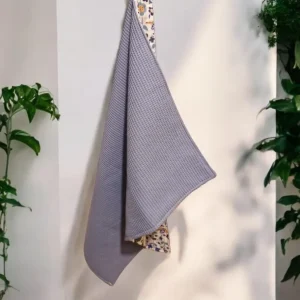 Torchon Double Face 50x60 cm – Nid d’Abeille Ultra-Absorbant et Coton à Motif Élégant