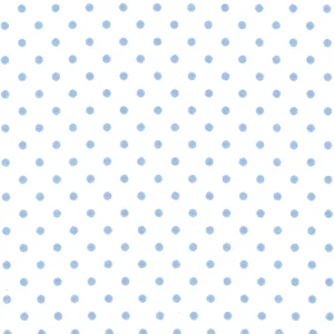 Tissu japonais - Pointillés bleu fond blanc - T116